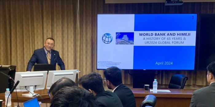 Orientation Seminar “World Bank and Himeji-A History of 65 Years & UR2024 Global Forum-” (Mr. Yasuaki Yoneyama)