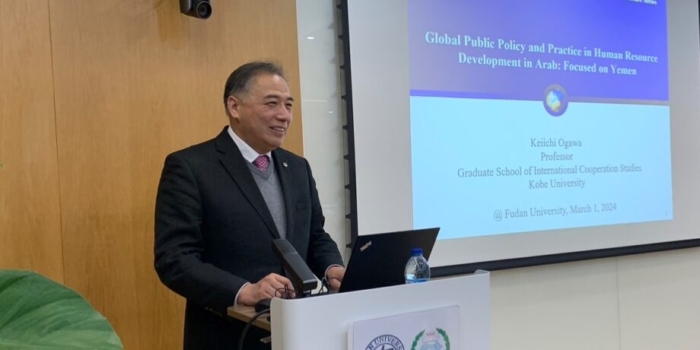Professor Keiichi Ogawa delivered a lecture at the Institute for Global Public Policy (IGPP), Fudan University