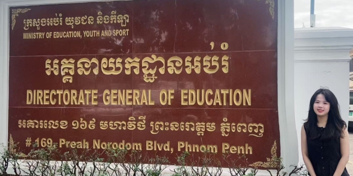 Internship Experience at the Ministry of Education, Youth and Sport, Cambodia (Jiling Yao)